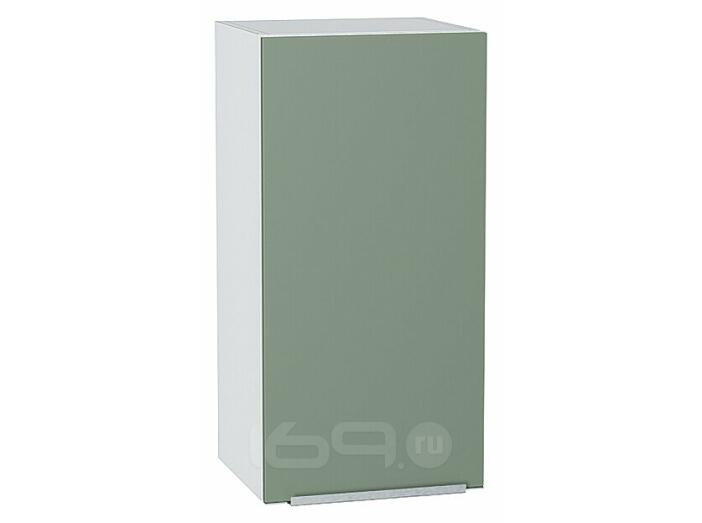 Шкаф верхний с 1-ой дверцей Фьюжн Silky Mint Белый 716*350*320