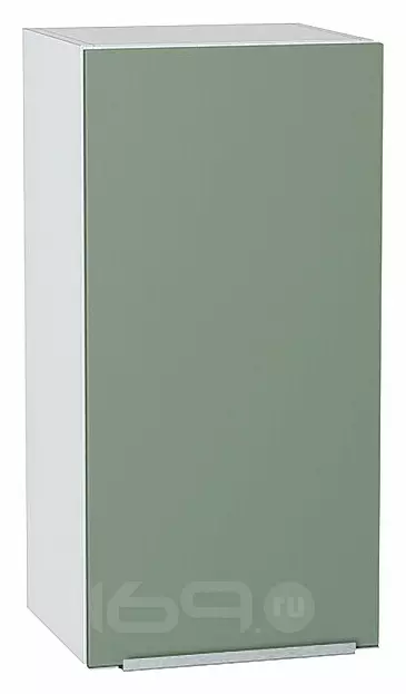 Шкаф верхний с 1-ой дверцей Фьюжн Silky Mint Белый 716*350*320