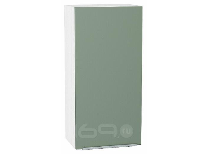Шкаф верхний с 1-ой дверцей Фьюжн Silky Mint Белый 920*400*320