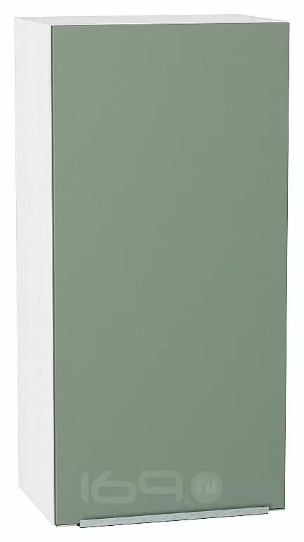 Шкаф верхний с 1-ой дверцей Фьюжн Silky Mint Белый 920*450*320
