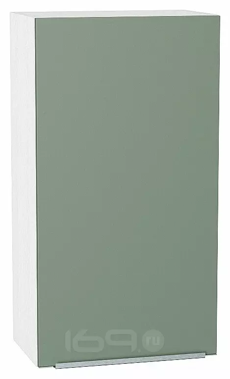 Шкаф верхний с 1-ой дверцей Фьюжн Silky Mint Белый 920*500*320