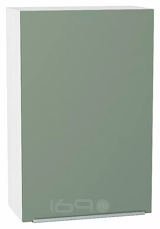 Шкаф верхний с 1-ой дверцей Фьюжн Silky Mint Белый 920*600*320