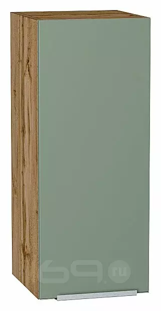 Шкаф верхний с 1-ой дверцей Фьюжн Silky Mint Дуб Вотан 716*300*320