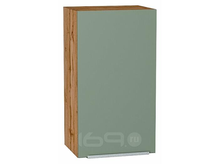 Шкаф верхний с 1-ой дверцей Фьюжн Silky Mint Дуб Вотан 716*400*320