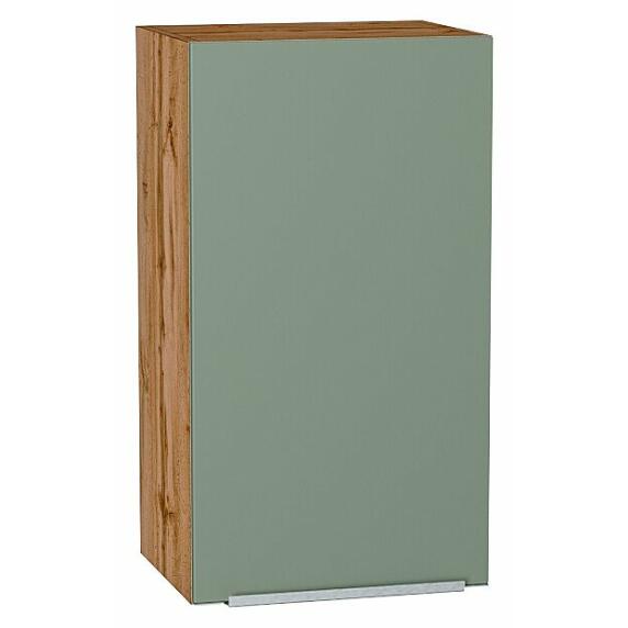 Шкаф верхний с 1-ой дверцей Фьюжн Silky Mint Дуб Вотан 716*400*320
