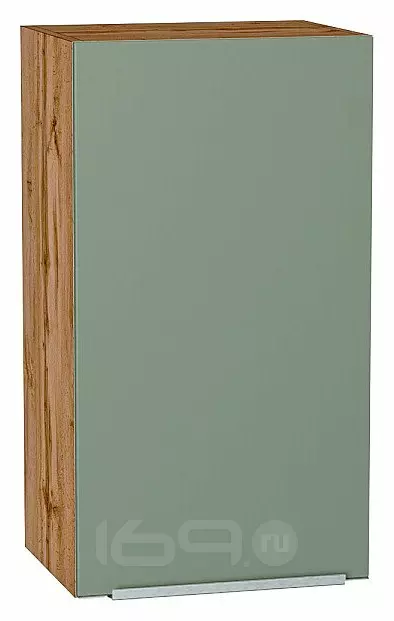 Шкаф верхний с 1-ой дверцей Фьюжн Silky Mint Дуб Вотан 716*400*320