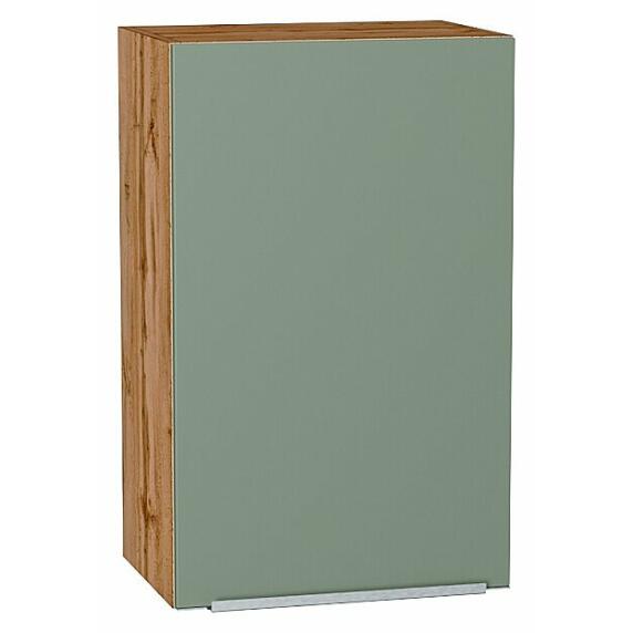 Шкаф верхний с 1-ой дверцей Фьюжн Silky Mint Дуб Вотан 716*450*320