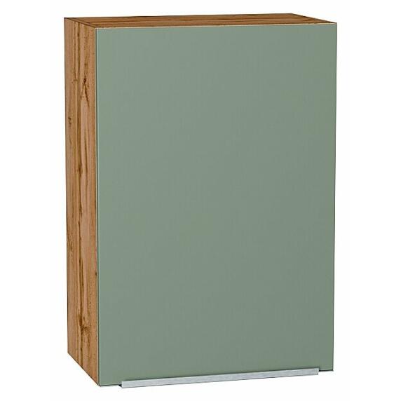 Шкаф верхний с 1-ой дверцей Фьюжн Silky Mint Дуб Вотан 716*500*320