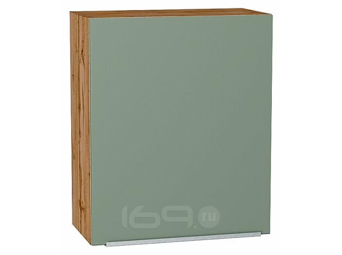 Шкаф верхний с 1-ой дверцей Фьюжн Silky Mint Дуб Вотан 716*600*320