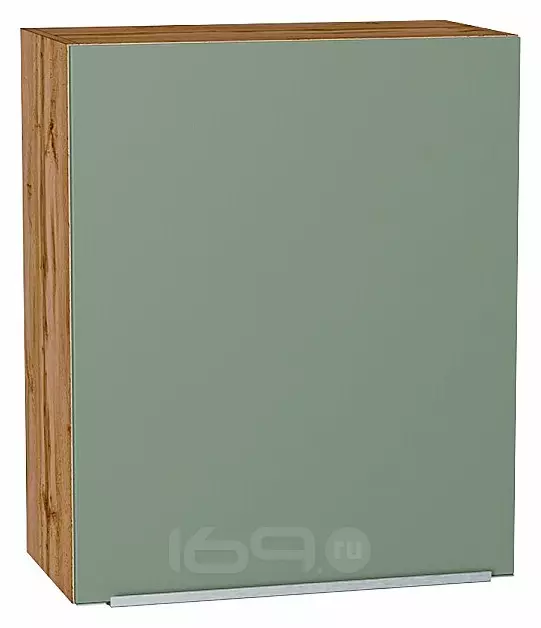 Шкаф верхний с 1-ой дверцей Фьюжн Silky Mint Дуб Вотан 716*600*320