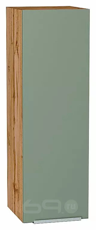 Шкаф верхний с 1-ой дверцей Фьюжн Silky Mint Дуб Вотан 920*300*320