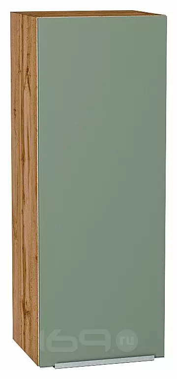 Шкаф верхний с 1-ой дверцей Фьюжн Silky Mint Дуб Вотан 920*350*320