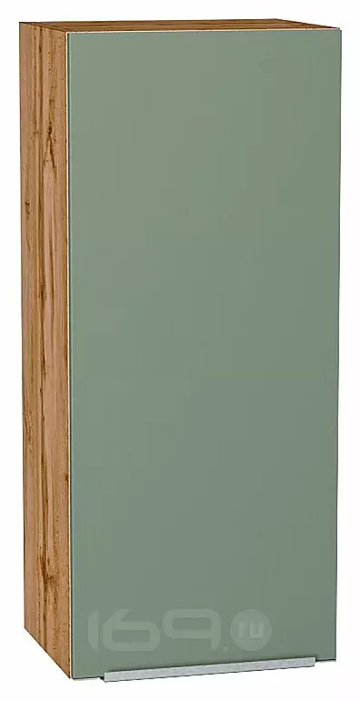 Шкаф верхний с 1-ой дверцей Фьюжн Silky Mint Дуб Вотан 920*400*320