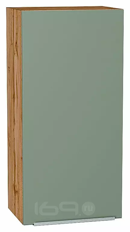 Шкаф верхний с 1-ой дверцей Фьюжн Silky Mint Дуб Вотан 920*450*320