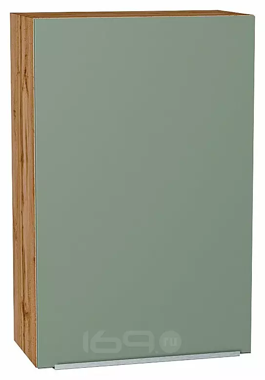 Шкаф верхний с 1-ой дверцей Фьюжн Silky Mint Дуб Вотан 920*600*320