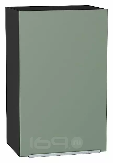Шкаф верхний с 1-ой дверцей Фьюжн Silky Mint Graphite 716*450*320
