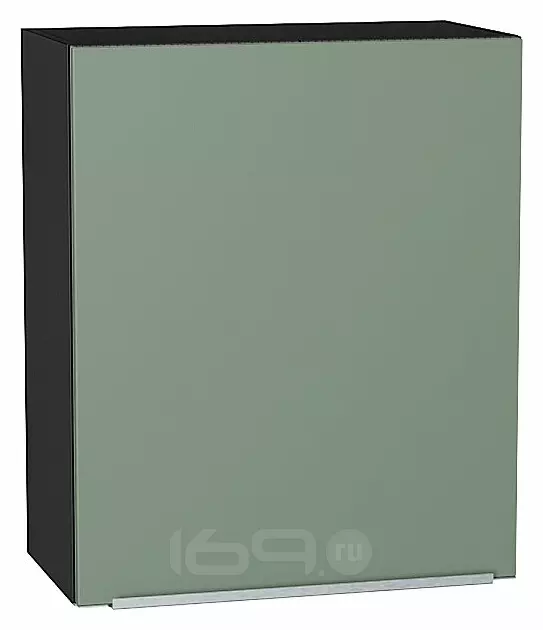 Шкаф верхний с 1-ой дверцей Фьюжн Silky Mint Graphite 716*600*320