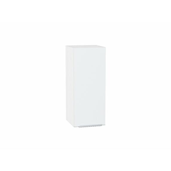 Шкаф верхний с 1-ой дверцей Фьюжн Silky White Белый 716*300*320
