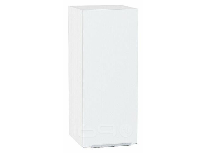 Шкаф верхний с 1-ой дверцей Фьюжн Silky White Белый 716*300*320