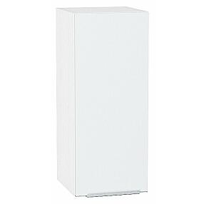 Шкаф верхний с 1-ой дверцей Фьюжн Silky White Белый 716*300*320