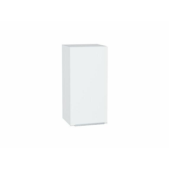 Шкаф верхний с 1-ой дверцей Фьюжн Silky White Белый 716*350*320