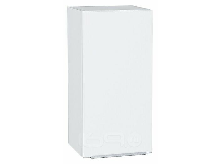 Шкаф верхний с 1-ой дверцей Фьюжн Silky White Белый 716*350*320