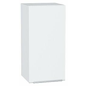 Шкаф верхний с 1-ой дверцей Фьюжн Silky White Белый 716*350*320