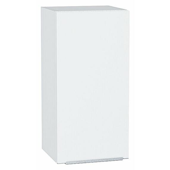 Шкаф верхний с 1-ой дверцей Фьюжн Silky White Белый 716*350*320