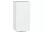 Шкаф верхний с 1-ой дверцей Фьюжн Silky White Белый 716*350*320