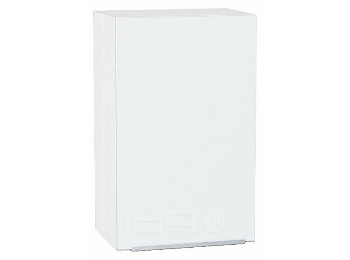 Шкаф верхний с 1-ой дверцей Фьюжн Silky White Белый 716*450*320
