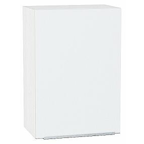 Шкаф верхний с 1-ой дверцей Фьюжн Silky White Белый 716*500*320