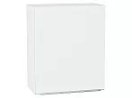 Шкаф верхний с 1-ой дверцей Фьюжн Silky White Белый 716*600*320