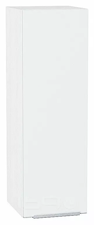 Шкаф верхний с 1-ой дверцей Фьюжн Silky White Белый 920*300*320