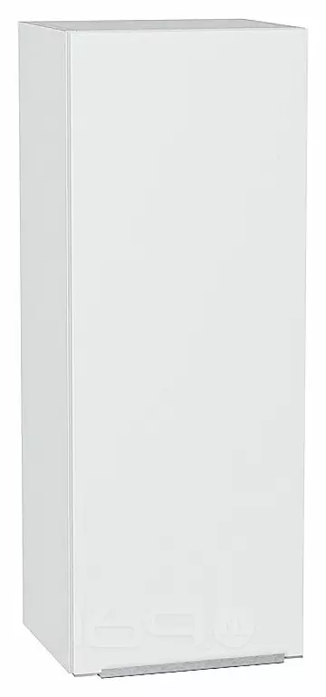 Шкаф верхний с 1-ой дверцей Фьюжн Silky White Белый 920*350*320