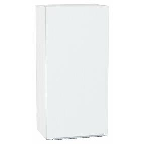 Шкаф верхний с 1-ой дверцей Фьюжн Silky White Белый 920*450*320