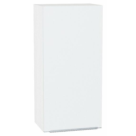 Шкаф верхний с 1-ой дверцей Фьюжн Silky White Белый 920*450*320