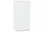 Шкаф верхний с 1-ой дверцей Фьюжн Silky White Белый 920*450*320