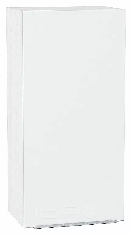 Шкаф верхний с 1-ой дверцей Фьюжн Silky White Белый 920*450*320