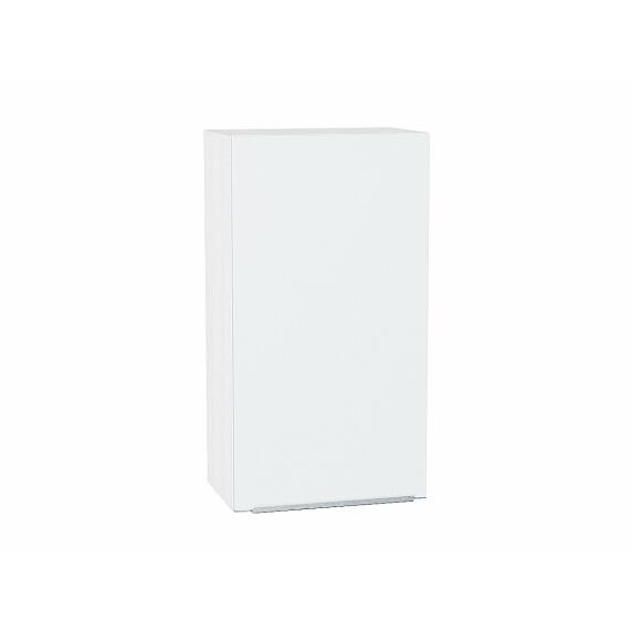 Шкаф верхний с 1-ой дверцей Фьюжн Silky White Белый 920*500*320