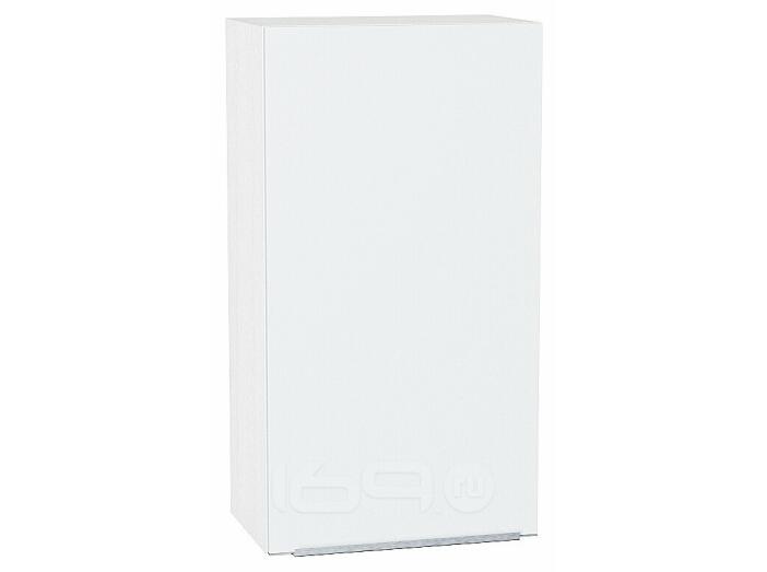 Шкаф верхний с 1-ой дверцей Фьюжн Silky White Белый 920*500*320