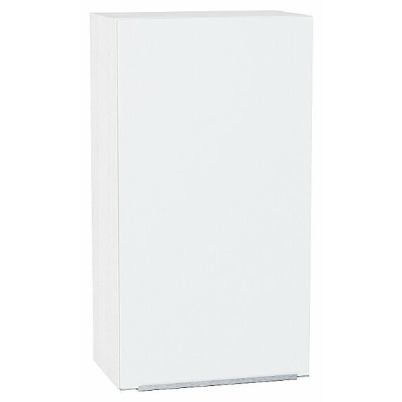 Шкаф верхний с 1-ой дверцей Фьюжн Silky White Белый 920*500*320