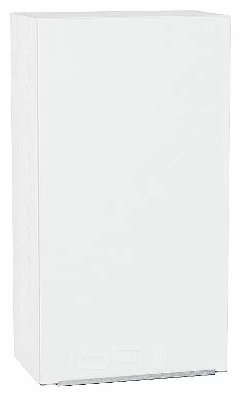 Шкаф верхний с 1-ой дверцей Фьюжн Silky White Белый 920*500*320