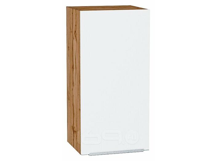 Шкаф верхний с 1-ой дверцей Фьюжн Silky White Дуб Вотан 716*350*320