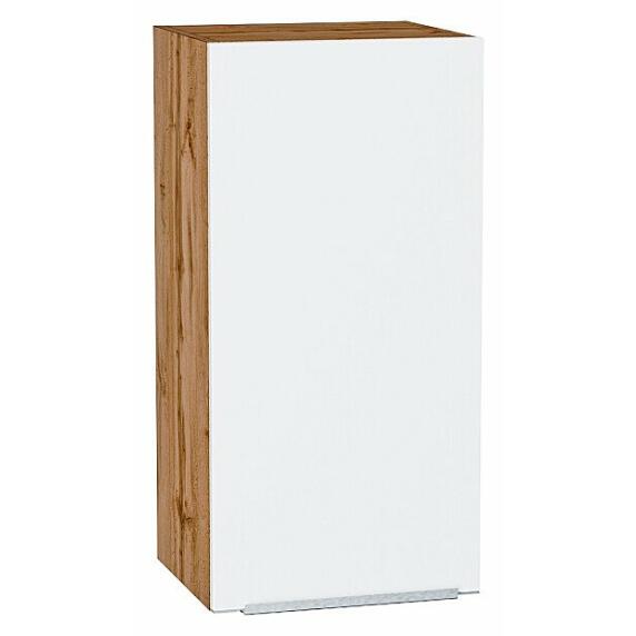 Шкаф верхний с 1-ой дверцей Фьюжн Silky White Дуб Вотан 716*350*320
