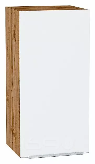 Шкаф верхний с 1-ой дверцей Фьюжн Silky White Дуб Вотан 716*350*320