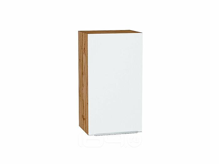 Шкаф верхний с 1-ой дверцей Фьюжн Silky White Дуб Вотан 716*400*320