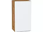 Шкаф верхний с 1-ой дверцей Фьюжн Silky White Дуб Вотан 716*400*320