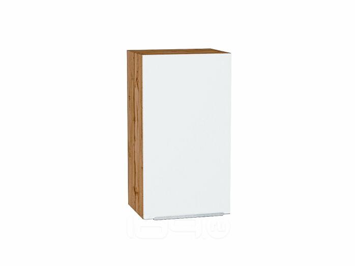Шкаф верхний с 1-ой дверцей Фьюжн Silky White Дуб Вотан 716*400*320