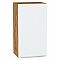 Шкаф верхний с 1-ой дверцей Фьюжн Silky White Дуб Вотан 716*400*320