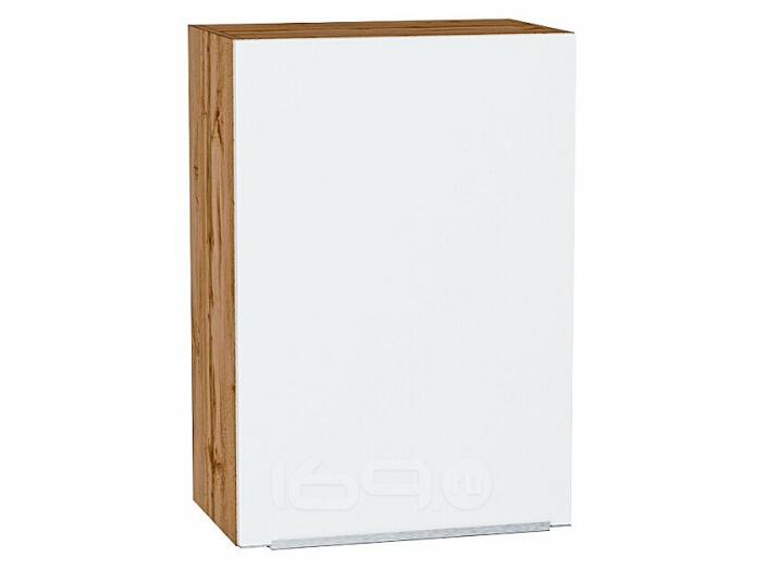 Шкаф верхний с 1-ой дверцей Фьюжн Silky White Дуб Вотан 716*500*320